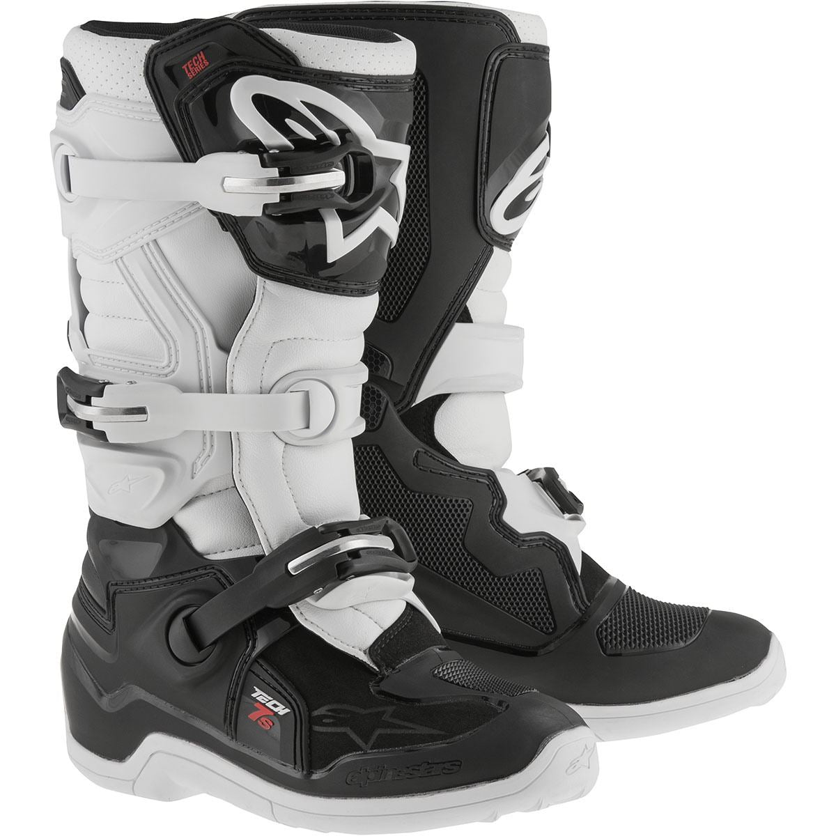 Alpinestars 2026 Tech 7S Youth Motocross Boots Black White